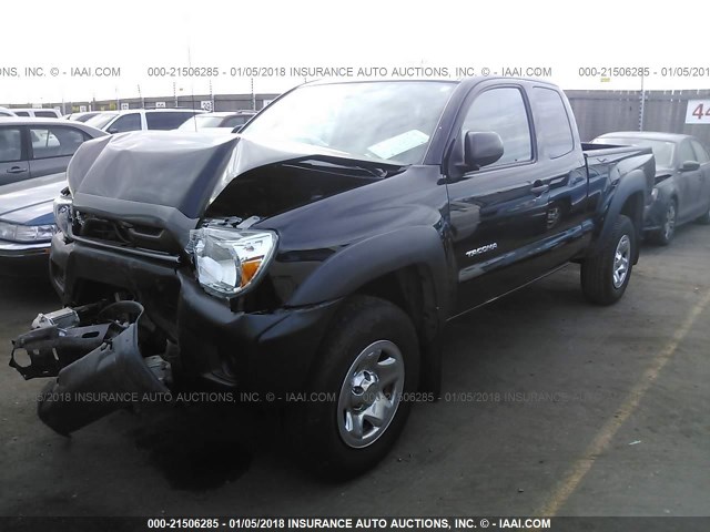 5TFUX4EN9EX026975 - 2014 TOYOTA TACOMA ACCESS CAB Қара фото 2