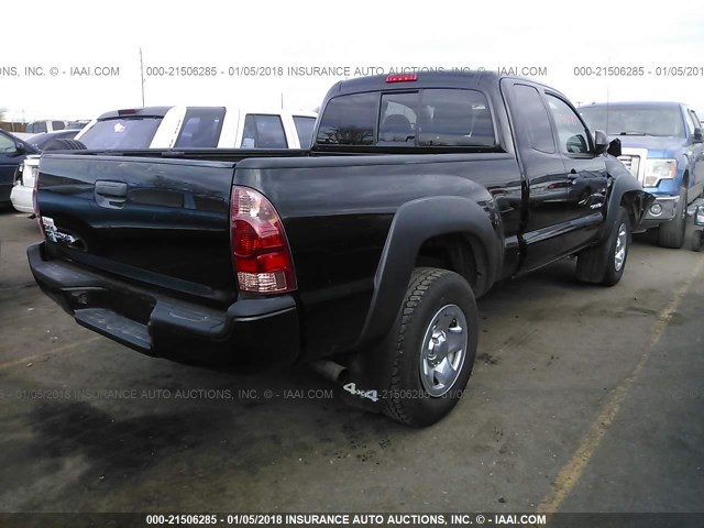 5TFUX4EN9EX026975 - 2014 TOYOTA TACOMA ACCESS CAB BLACK photo 4