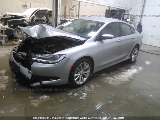 1C3CCCDG5FN703266 - 2015 CHRYSLER 200 S SILVER photo 2