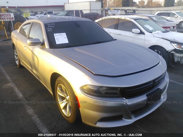 2C3CDXHG4GH154135 - 2016 DODGE CHARGER SXT GRAY photo 1