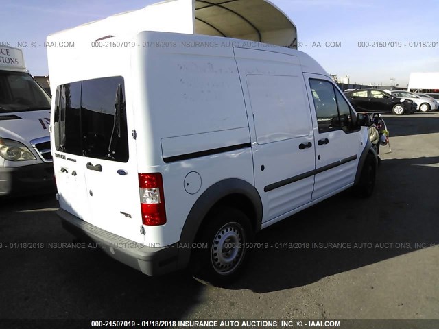 NM0LS7CN5DT164062 - 2013 FORD TRANSIT CONNECT XL WHITE photo 4