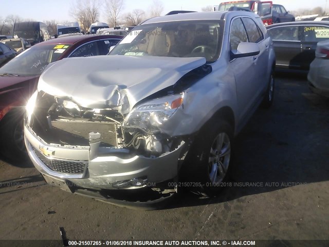 2GNALCEKXF6379054 - 2015 CHEVROLET EQUINOX LT SILVER photo 2