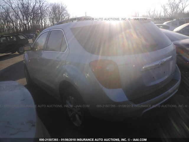 2GNALCEKXF6379054 - 2015 CHEVROLET EQUINOX LT SILVER photo 3