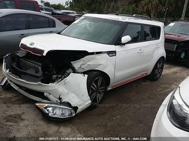 KNDJP3A51E7087398 - 2014 KIA SOUL + WHITE photo 2