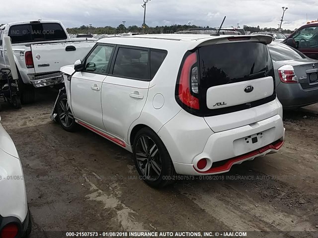 KNDJP3A51E7087398 - 2014 KIA SOUL + WHITE photo 3