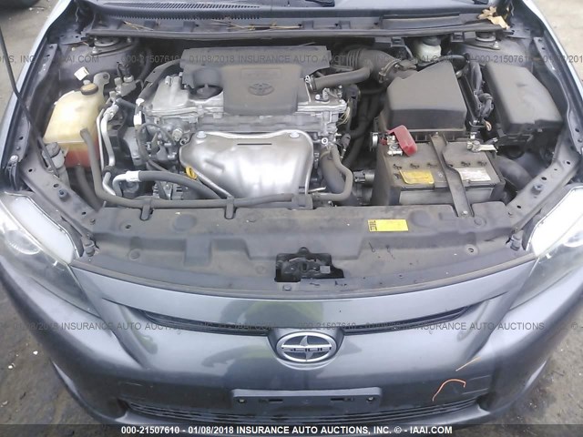 JTKJF5C73C3035670 - 2012 TOYOTA SCION TC 灰色 照片 10