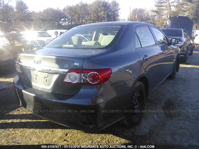 5YFBU4EE6DP155429 - 2013 TOYOTA COROLLA S/LE BLACK photo 4