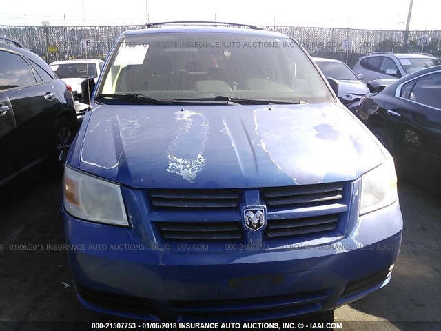 2D8HN44HX8R634172 - 2008 DODGE GRAND CARAVAN SE BLUE photo 6