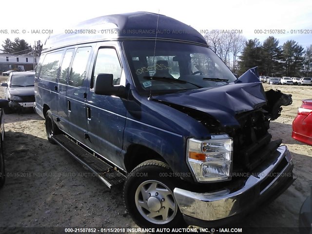 1FTNS2EW8ADA85561 - 2010 FORD ECONOLINE E250 VAN BLUE photo 1