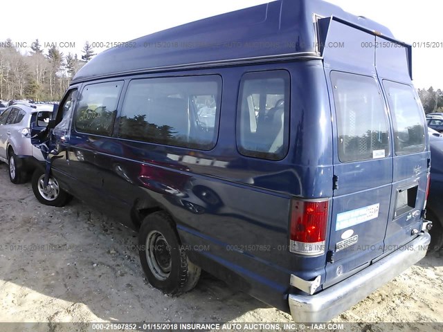 1FTNS2EW8ADA85561 - 2010 FORD ECONOLINE E250 VAN BLUE photo 3