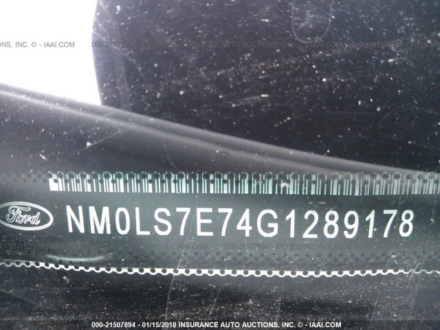 NM0LS7E74G1289178 - 2016 FORD TRANSIT CONNECT XL WHITE photo 9