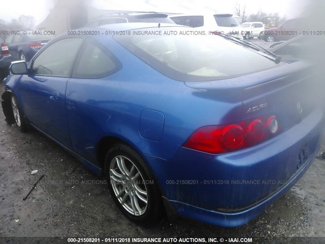 JH4DC54876S003544 - 2006 ACURA RSX BLUE photo 3