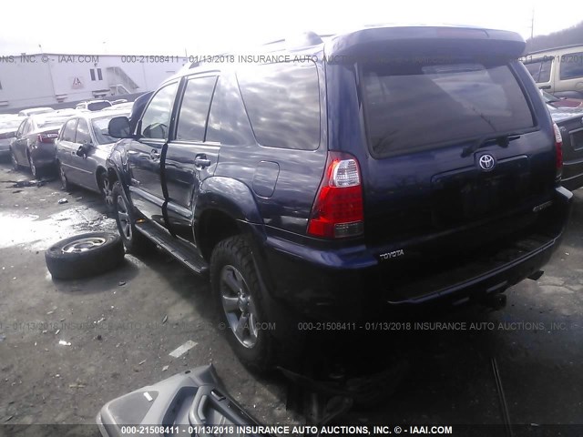 JTEBU17R470127346 - 2007 TOYOTA 4RUNNER LIMITED BLUE photo 3