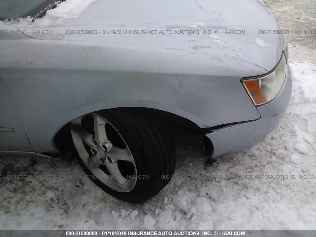 5NPEU46FX7H183059 - 2007 HYUNDAI SONATA SE/LIMITED BLUE photo 6