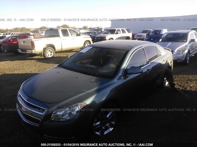 1G1ZH57B19F151257 - 2009 CHEVROLET MALIBU 1LT 绿色 照片 2