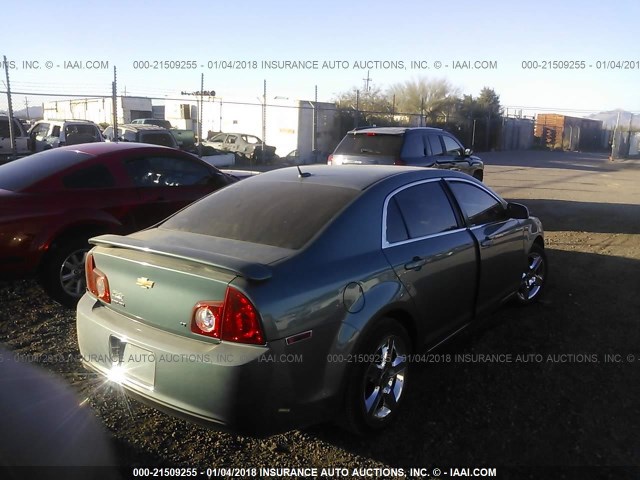 1G1ZH57B19F151257 - 2009 CHEVROLET MALIBU 1LT 绿色 照片 4