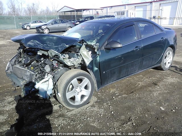 1G2ZG58B074228237 - 2007 PONTIAC G6 SE GREEN photo 2