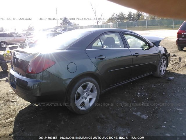 1G2ZG58B074228237 - 2007 PONTIAC G6 SE GREEN photo 4