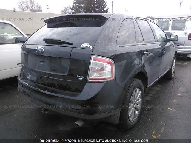 2FMDK49C37BB61091 - 2007 FORD EDGE SEL PLUS BLACK photo 4