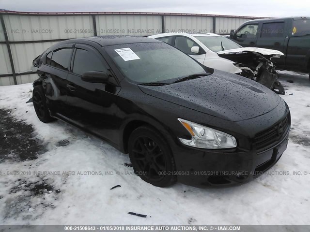 1N4AA51E89C820899 - 2009 NISSAN MAXIMA S/SV BLACK photo 1