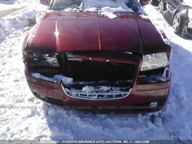 2C3LA43R97H604099 - 2007 CHRYSLER 300 BURGUNDY photo 6