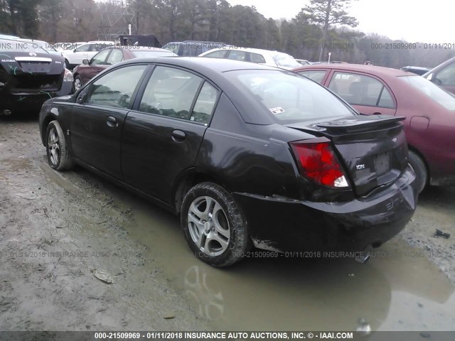 1G8AL52F04Z103246 - 2004 SATURN ION LEVEL 3 BLACK photo 3