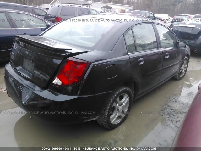 1G8AL52F04Z103246 - 2004 SATURN ION LEVEL 3 BLACK photo 4