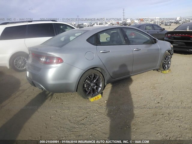 1C3CDFAA6GD732913 - 2016 DODGE DART SE SILVER photo 4