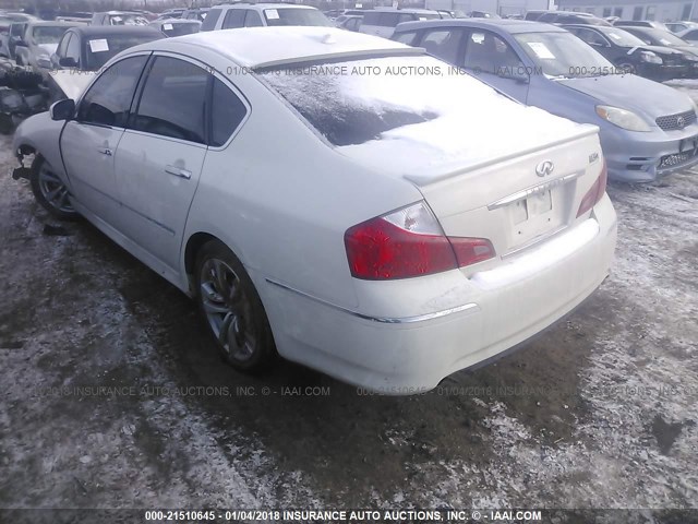 JNKCY01FX9M852935 - 2009 INFINITI M35 SPORT WHITE photo 3