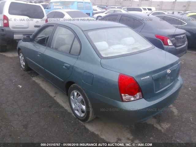 KMHDN46D56U282847 - 2006 HYUNDAI ELANTRA GLS/GT/LIMITED GREEN photo 3