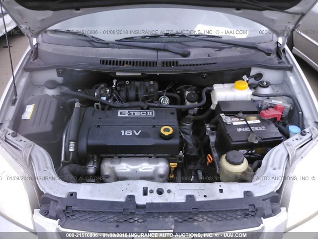 KL1TD56688B019252 - 2008 CHEVROLET AVEO LS 银色 照片 10
