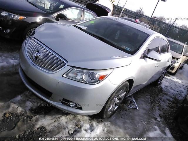 1G4GE5GD1BF312572 - 2011 BUICK LACROSSE CXS GRAY photo 2