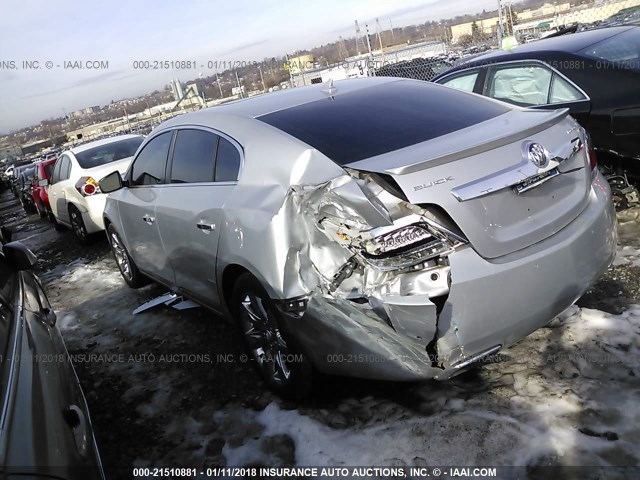 1G4GE5GD1BF312572 - 2011 BUICK LACROSSE CXS GRAY photo 3
