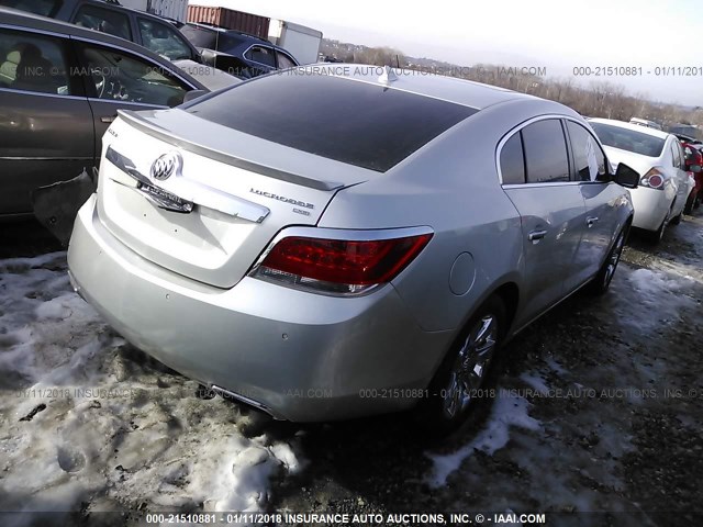 1G4GE5GD1BF312572 - 2011 BUICK LACROSSE CXS GRAY photo 4