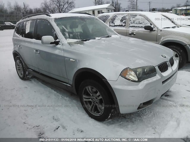 WBXPA93426WD33584 - 2006 BMW X3 3.0I GRAY photo 1