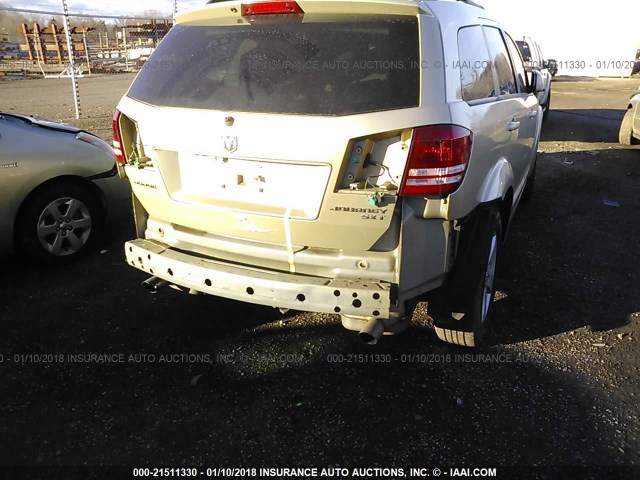 3D4PG5FV5AT119759 - 2010 DODGE JOURNEY SXT GOLD photo 6