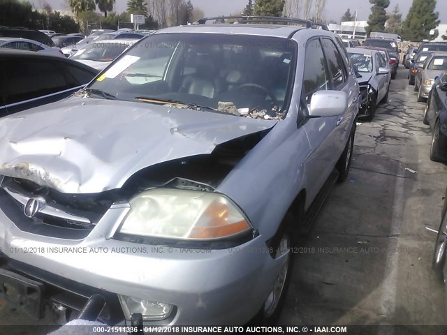 2HNYD187X3H502944 - 2003 ACURA MDX TOURING SILVER photo 2