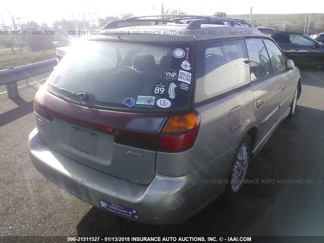 4S3BH645317302952 - 2001 SUBARU LEGACY GT GRAY photo 4