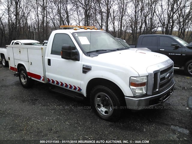 1FDWF3ER6AEA72483 - 2010 FORD F350 SUPER DUTY WHITE photo 1