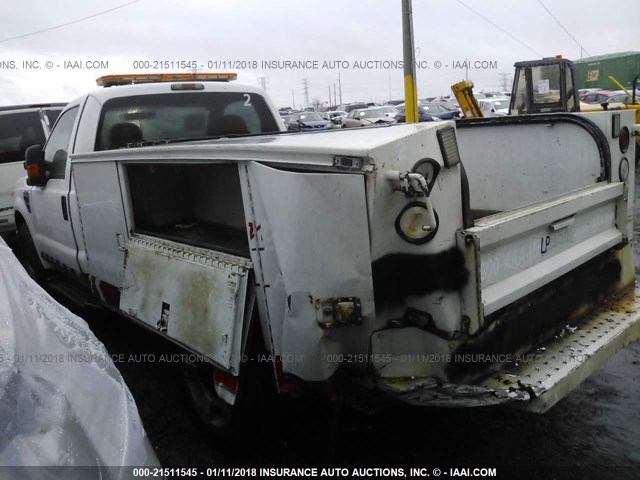 1FDWF3ER6AEA72483 - 2010 FORD F350 SUPER DUTY WHITE photo 3