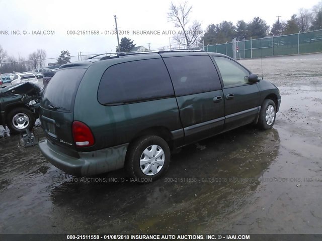 1B4GP44G8XB886850 - 1999 DODGE GRAND CARAVAN SE/SPORT GREEN photo 4