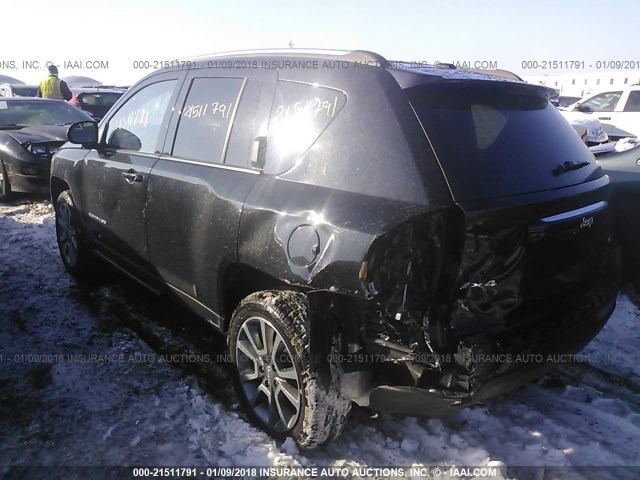 1C4NJDEB0GD802801 - 2016 JEEP COMPASS LATITUDE Schwarz Foto 3