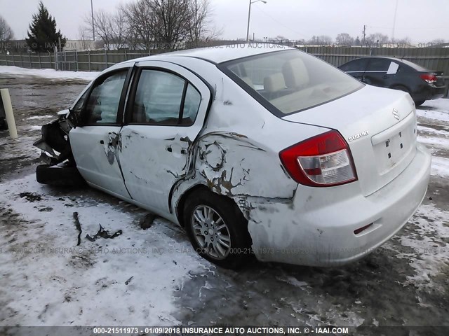 JS2YC5A30C6302525 - 2012 SUZUKI SX4 LE WHITE photo 3