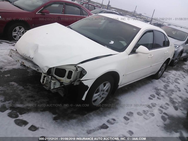 2G1WB58K369338328 - 2006 CHEVROLET IMPALA LS WHITE photo 2