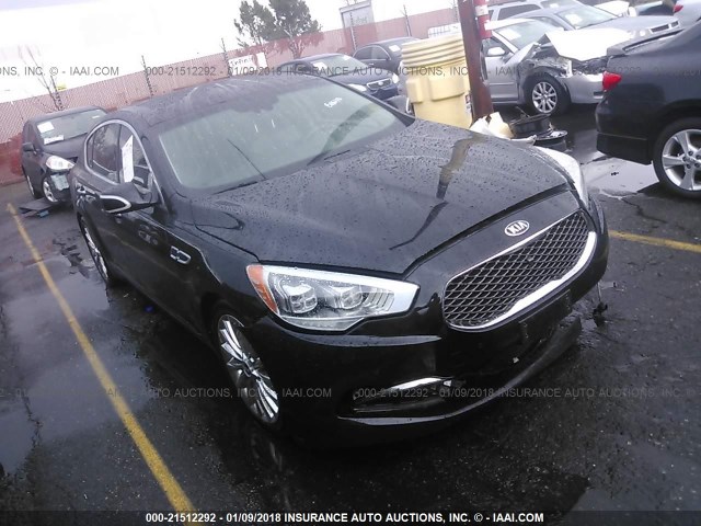 KNALW4D49F6017978 - 2015 KIA K900 BLACK photo 1