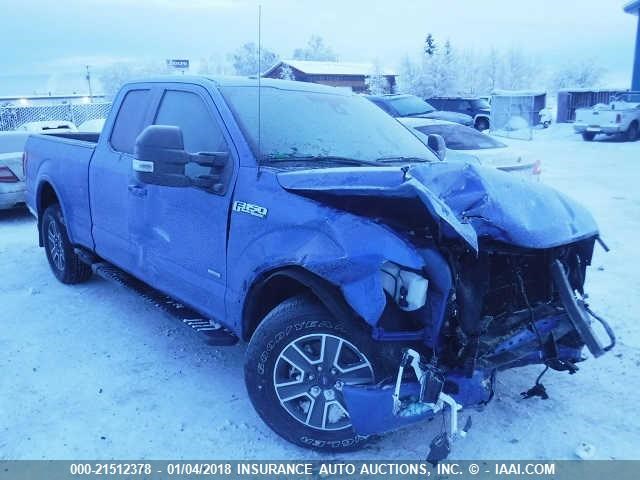 1FTFX1EG0GFD20668 - 2016 FORD F150 SUPER CAB BLUE photo 1