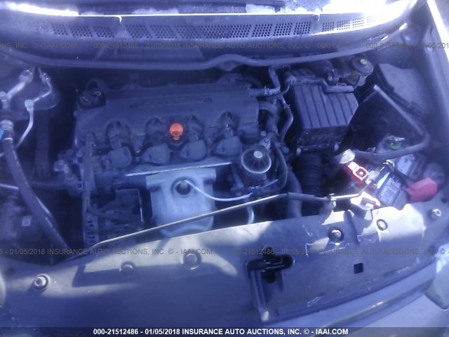 2HGFG12988H578072 - 2008 HONDA CIVIC EXL ნაცრისფერი ფოტო 10