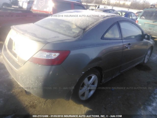 2HGFG12988H578072 - 2008 HONDA CIVIC EXL ნაცრისფერი ფოტო 4