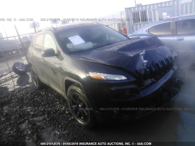 1C4PJMCS1GW155793 - 2016 JEEP CHEROKEE LATITUDE BLACK photo 1