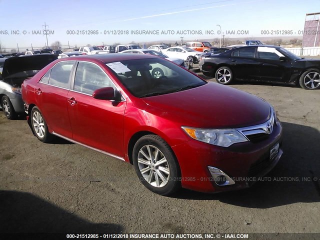 4T1BK1FK4EU540898 - 2014 TOYOTA CAMRY SE/XLE BURGUNDY photo 1